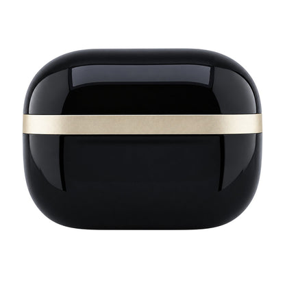 Bluetooth handsfree Guess Glossy Gold Line Printed Classic Logo, TWS, crne boje