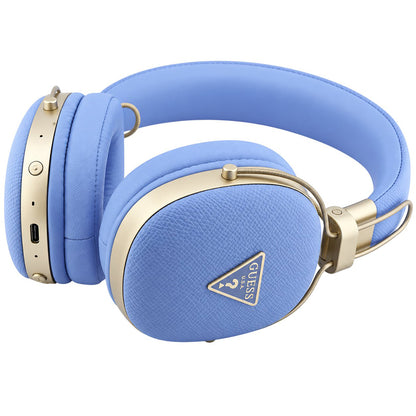 Bluetooth handsfree Guess Grained Triangle Logo, A2DP, plava