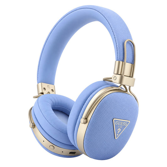Bluetooth handsfree Guess Grained Triangle Logo, A2DP, plava