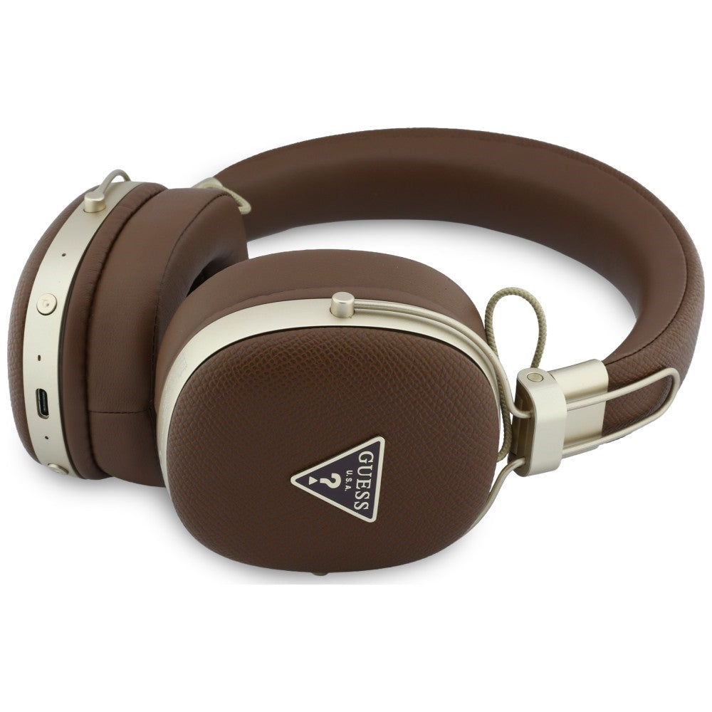 Handsfree Bluetooth Guess Grained Triangle Logo, A2DP, Braon