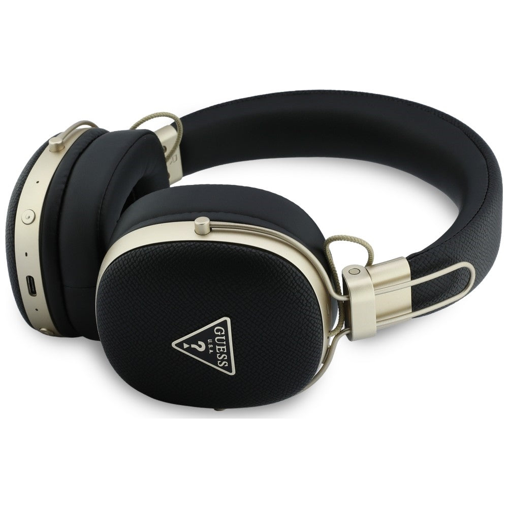 Handsfree Bluetooth Guess Grained Triangle Logo, A2DP, Crna