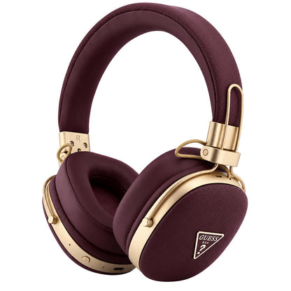 Bluetooth handsfree Guess Grained Triangle Logo, A2DP, bordo
