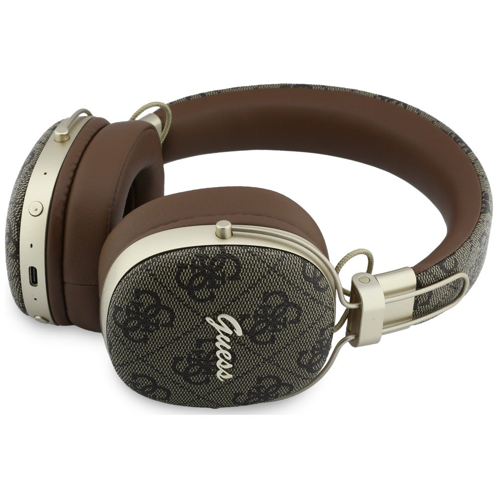 Handsfree Bluetooth Guess Metal 4G Script Logo, A2DP, Braon