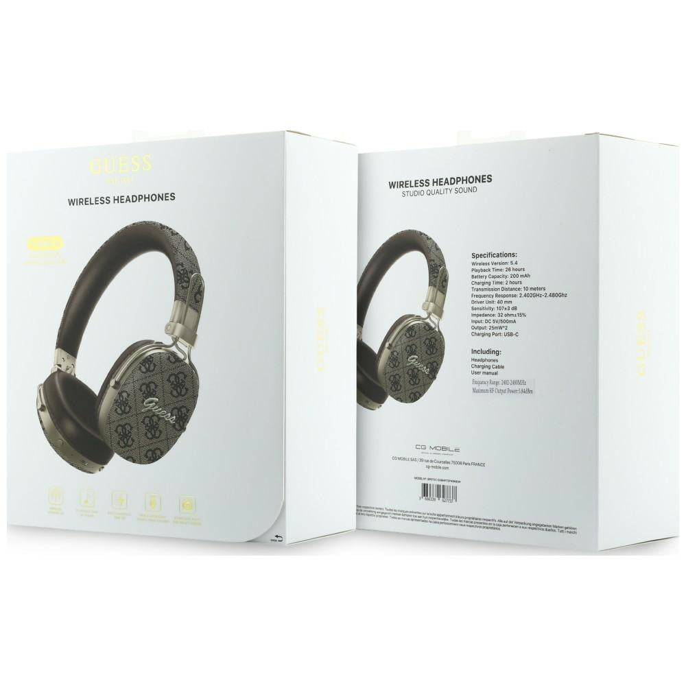 Handsfree Bluetooth Guess Metal 4G Script Logo, A2DP, Braon