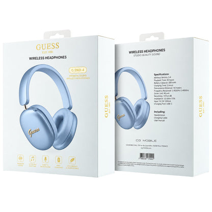 Bluetooth handsfree Guess Metal Script Logo, A2DP, plava