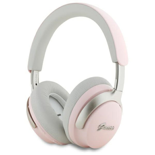Handsfree Bluetooth Guess Metal Script Logo, A2DP, ANC, Roze