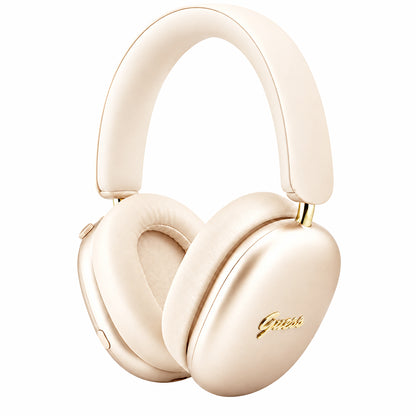 Bluetooth handsfree Guess Metal Script Logo, A2DP, bežične, bež boje