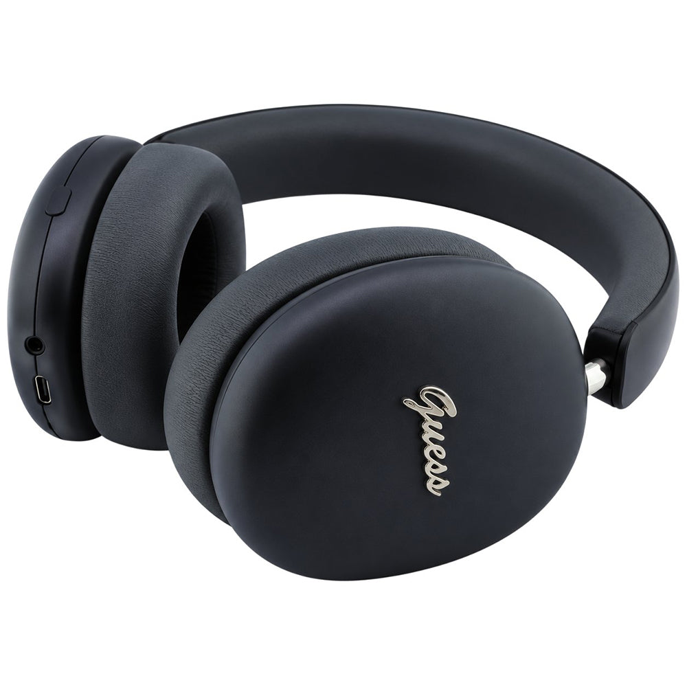 Bluetooth handsfree Guess Metal Script Logo, A2DP, crne