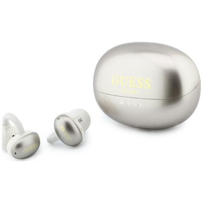 Handsfree Bluetooth Guess Metalic Finish Electropated Parts Classic, TWS, Zlatna