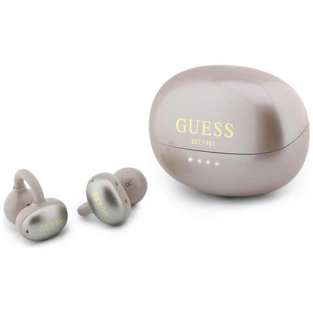 Handsfree Bluetooth Guess Metalic Finish Electropated Parts Classic, TWS, Roze