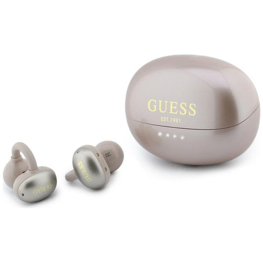 Handsfree Bluetooth Guess Metalic Finish Electropated Parts Classic, TWS, Roze
