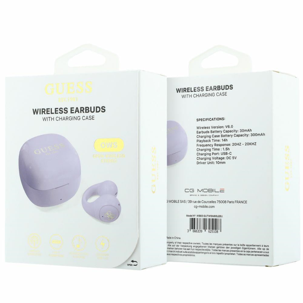 Handsfree Bluetooth Guess Mini Classic, TWS, Ljubičasta
