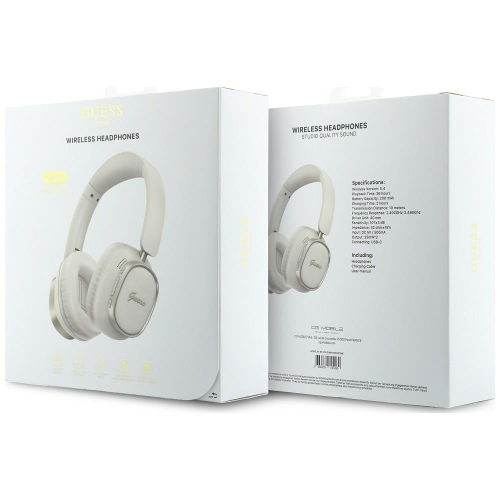 Handsfree Bluetooth Guess Rectangle Metal Script, A2DP, Bela