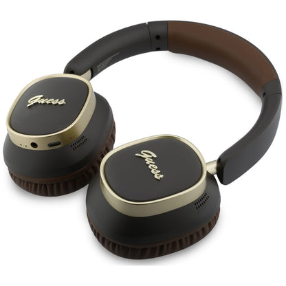 Handsfree Bluetooth Guess Rectangle Metal Script, A2DP, Braon