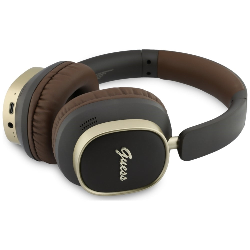 Handsfree Bluetooth Guess Rectangle Metal Script, A2DP, Braon