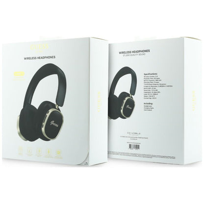 Handsfree Bluetooth Guess Rectangle Metal Script, A2DP, Crna