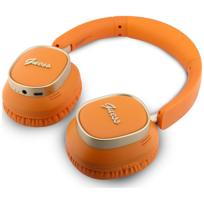 Handsfree Bluetooth Guess Rectangle Metal Script, A2DP, Narandžasta