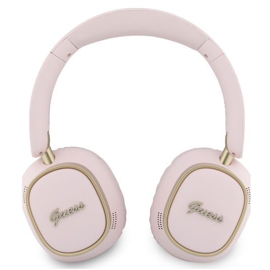 Handsfree Bluetooth Guess Rectangle Metal Script, A2DP, Roze