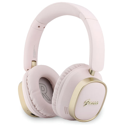 Handsfree Bluetooth Guess Rectangle Metal Script, A2DP, Roze