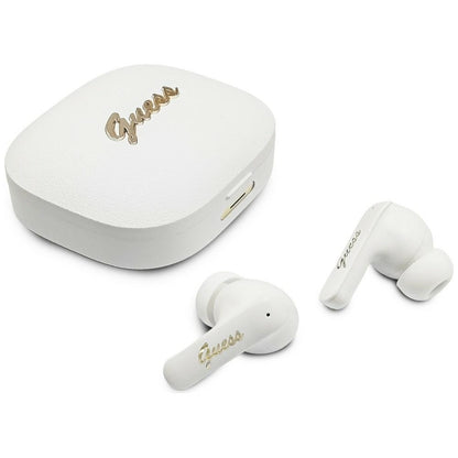 Handsfree Bluetooth Guess Script Metal Logo, TWS, Beli