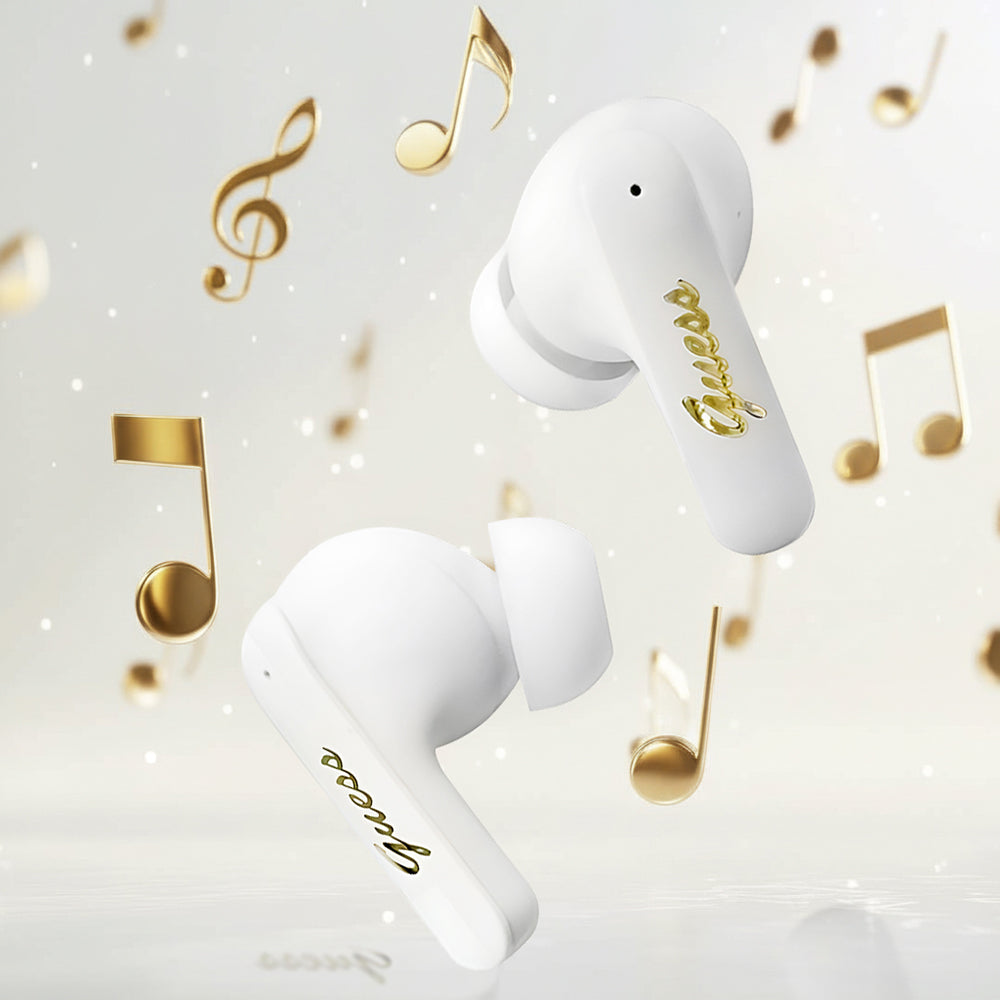 Handsfree Bluetooth Guess Script Metal Logo, TWS, Beli