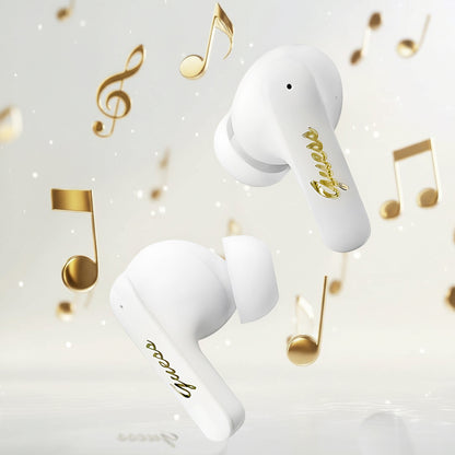 Handsfree Bluetooth Guess Script Metal Logo, TWS, Beli