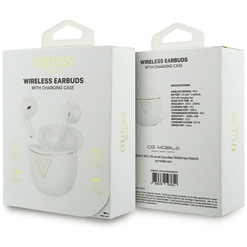Handsfree Bluetooth Guess Script Print, TWS, Beli