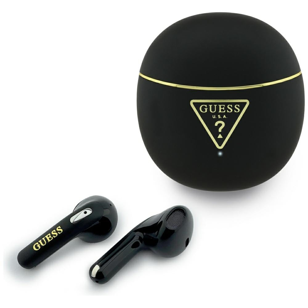 Handsfree Bluetooth Guess Script Print, TWS, Crni