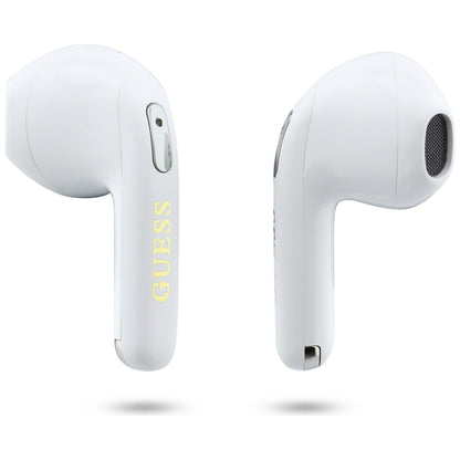 Handsfree Bluetooth Guess Script Print, TWS, Roze