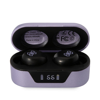 Handsfree Bluetooth Guess, TWS, Ljubičasta