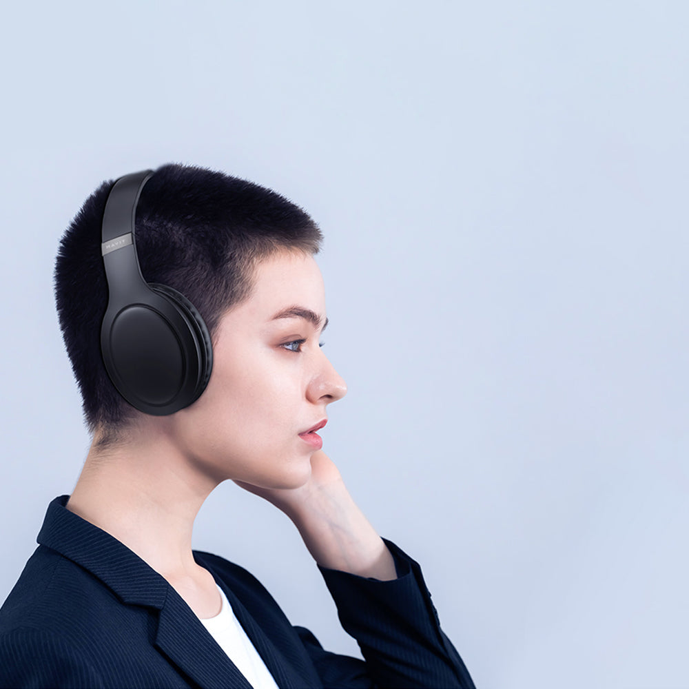 Handsfree Bluetooth HAVIT H633BT, Multipoint, A2DP, Bež