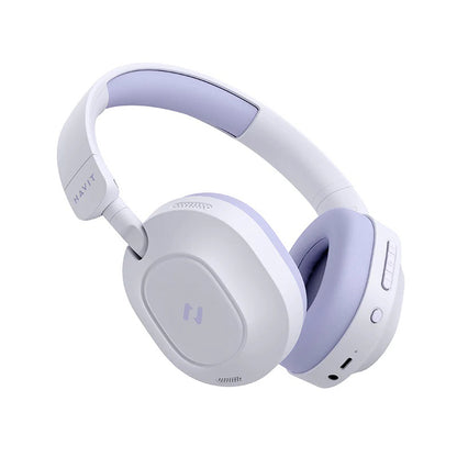 Handsfree Bluetooth HAVIT H668BT, MultiPoint, A2DP, ANC, Ljubičasta