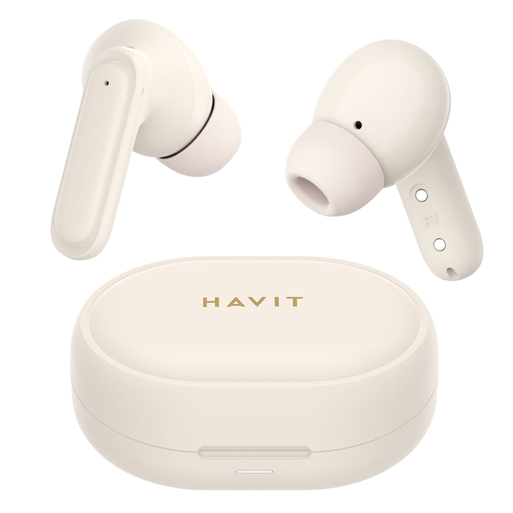Handsfree Bluetooth HAVIT TW950, TWS, Roze Bež