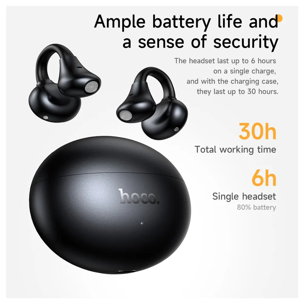 Handsfree Bluetooth HOCO EA8, TWS, Crni