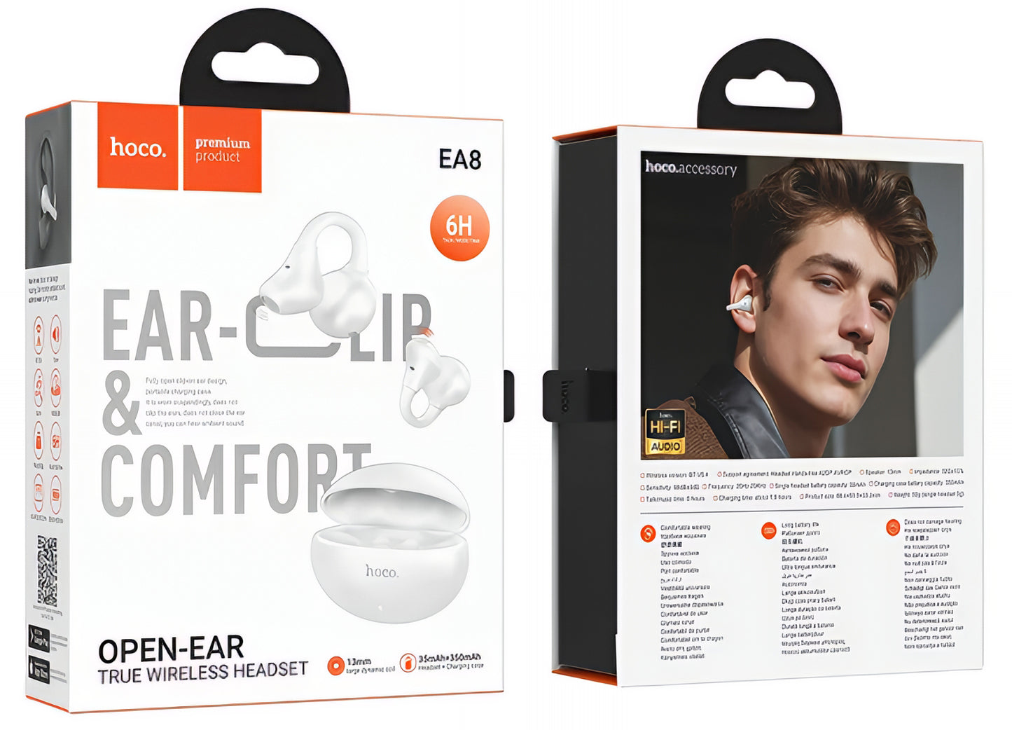 Handsfree Bluetooth HOCO EA8, TWS, Beli