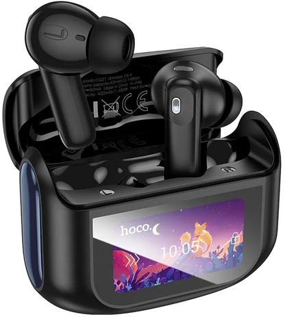 Handsfree Bluetooth HOCO EQ21, TWS, ANC, Crna