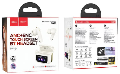 Handsfree Bluetooth HOCO EQ21, TWS, ANC, Beli