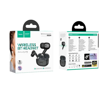 Handsfree Bluetooth HOCO EQ24, TWS, Crna