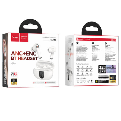 Handsfree Bluetooth HOCO EQ26, TWS, ANC, Beli