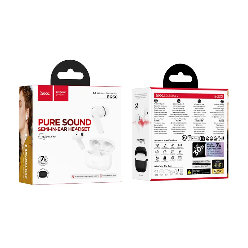 Handsfree Bluetooth HOCO EQ30, TWS, Beli
