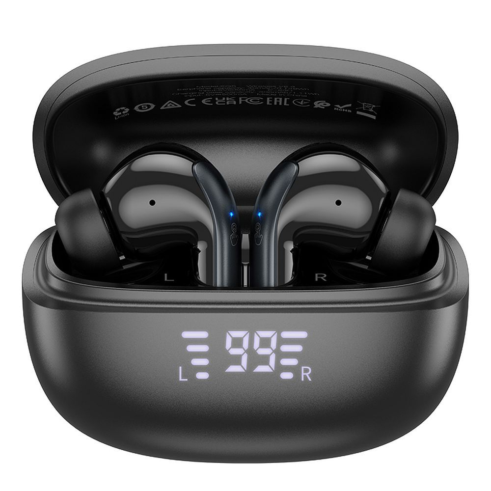Handsfree Bluetooth HOCO EQ5, TWS, ANC, Crni