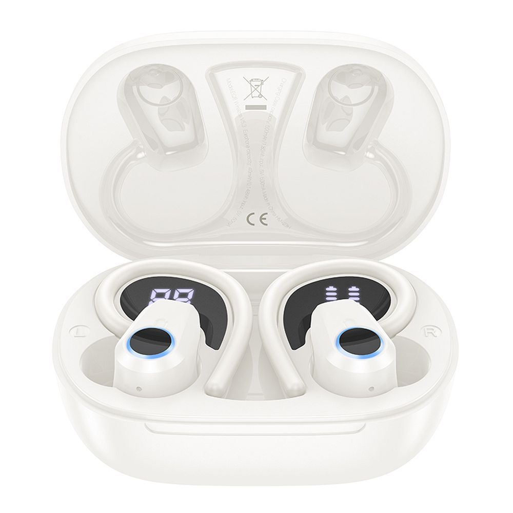 Bluetooth Handsfree Bluetooth HOCO EQ8, TWS, White 