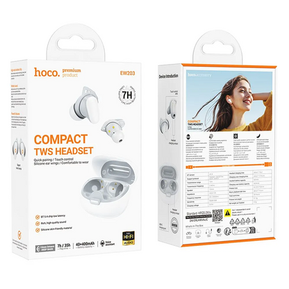 Handsfree Bluetooth HOCO EW203, TWS, Beli