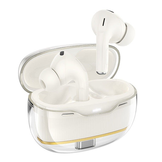 Handsfree Bluetooth HOCO EW54, TWS, Bela (Milky White)