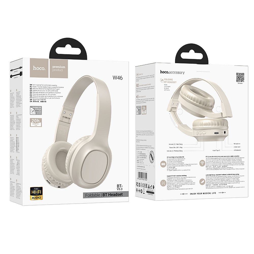 Handsfree Bluetooth HOCO W46, A2DP, Beli