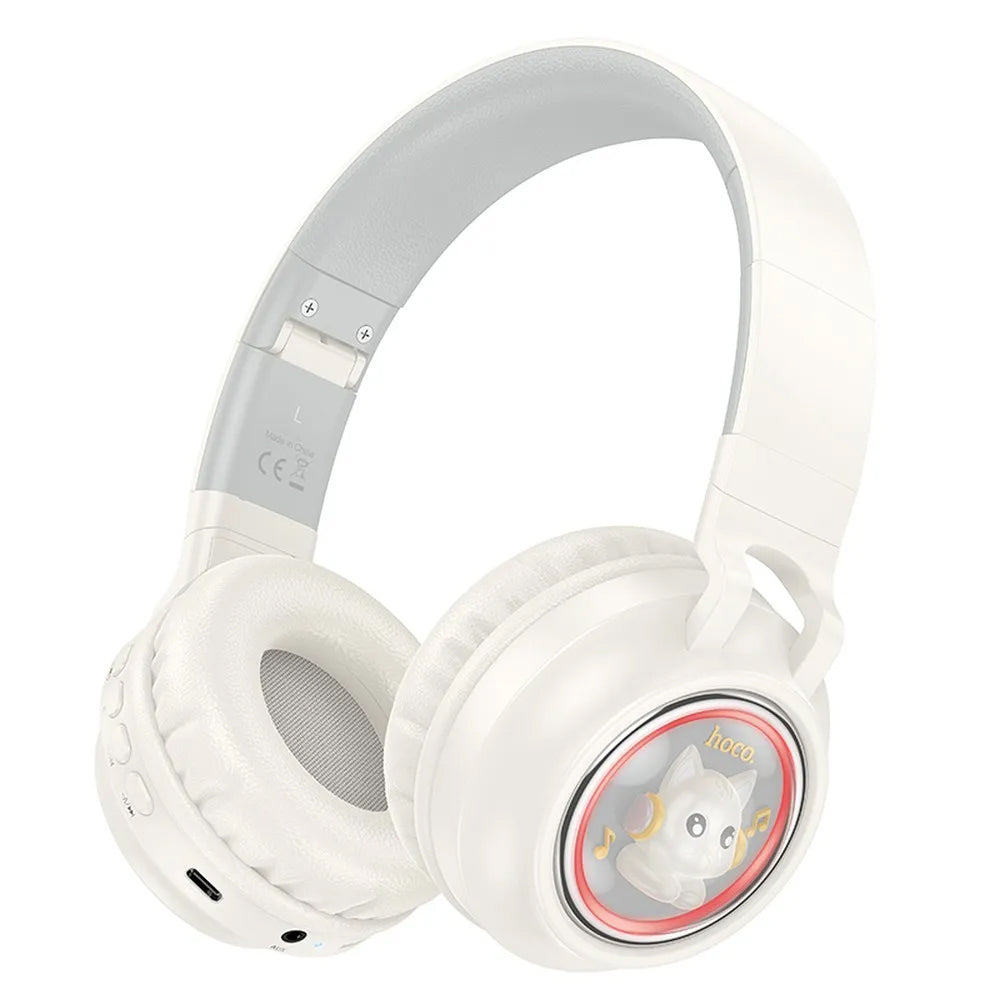 Handsfree Bluetooth HOCO W50 Kids Cute Cat, A2DP, Bela
