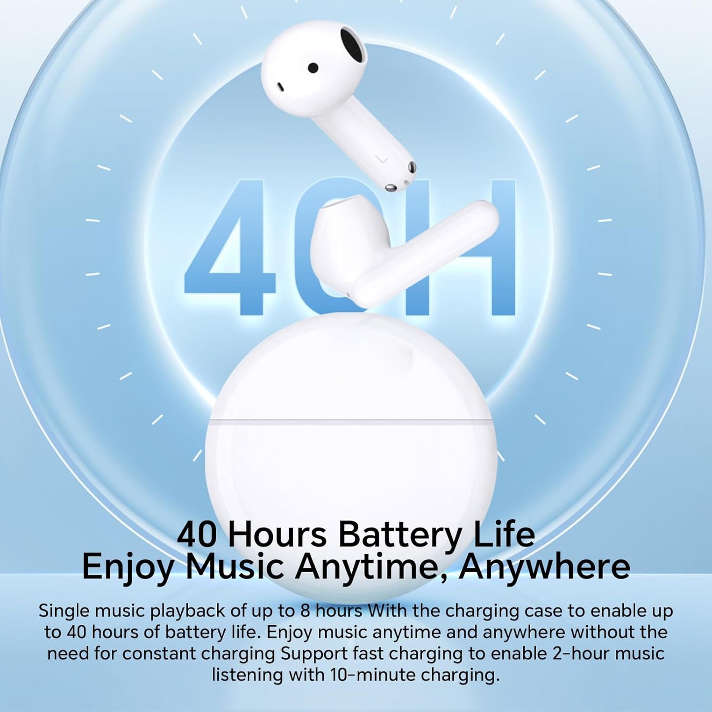 Handsfree Bluetooth Honor Choice X7e, TWS, ANC, Bela 5504ABHF