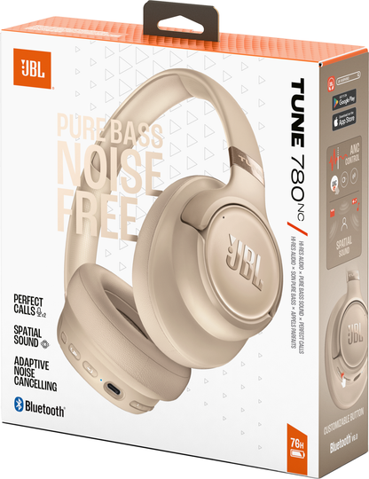 Handsfree Bluetooth JBL Tune 780NC, MultiPoint, A2DP, ANC, Bež JBLT780NCBEG