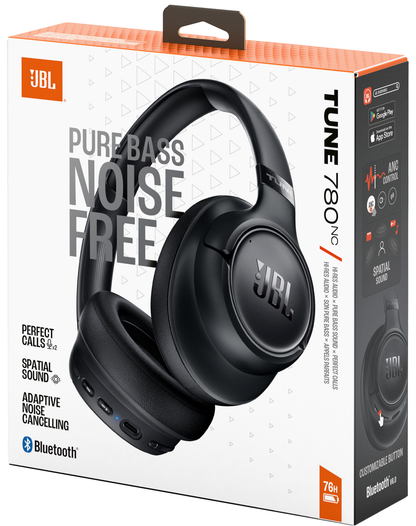 Handsfree Bluetooth JBL Tune 780NC, MultiPoint, A2DP, ANC, Crna, Ponovo zapečaćeno JBLT780NCBLK
