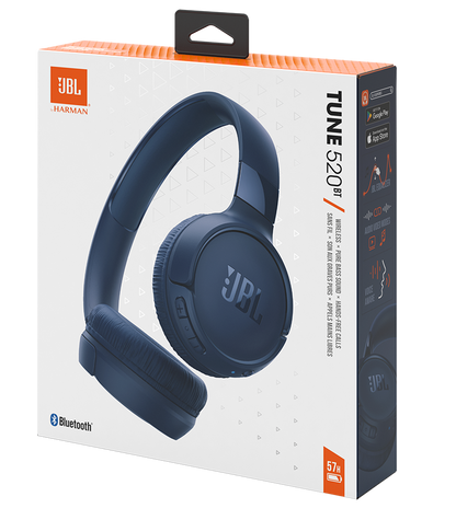 Handsfree Bluetooth JBL Tune 520BT, MultiPoint, A2DP, Plavi JBLT520BTBLU